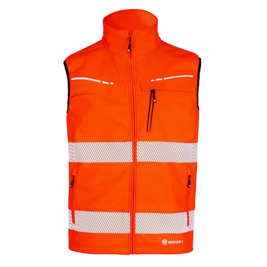 Beeswift BSD31 Deltic Hi Vis RIS 3279 TOM Bodywarmer Orange